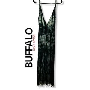 Buffalo David Bitton V-Neck Tie Dye Maxi Dress